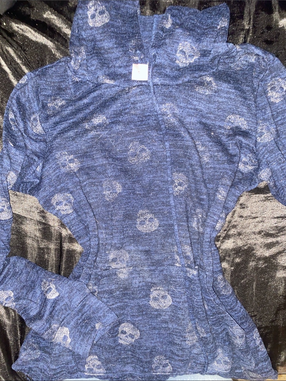 No Boundaries Navy Skull Hoodie